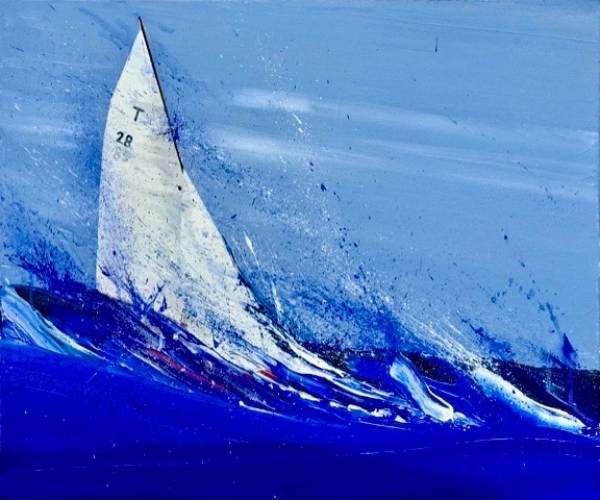 - Acrylic on Canvas, Painting by Annabel Menheneott, measuring 50 x 60 cm (H x W) framed at 55 x 65 cm £850